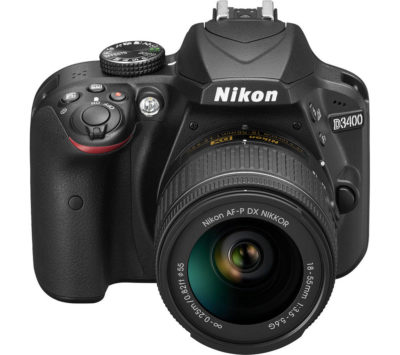 NIKON D3400 DSLR Camera with 18-55 mm f/3.5-5.6 Zoom Lens - Black NIKON D3400 DSLR Camera with 18-55 mm f/3.5-5.6 Zoom Lens - Black